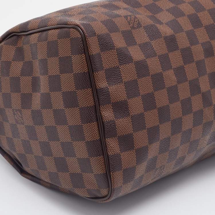 Pre Owned Louis Vuitton Damier Ebene Canvas Speedy 30 Bag
