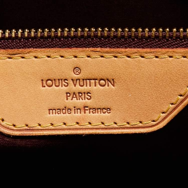 Pre Owned Louis Vuitton Rouge Fauviste Monogram Vernis Brea GM Bag
