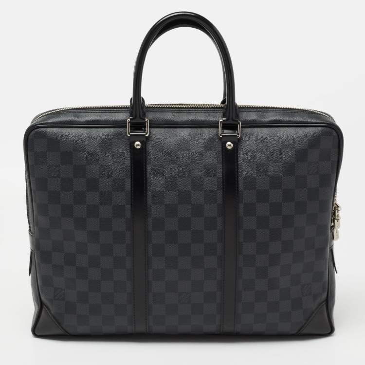 Pre Owned Louis Vuitton Damier Graphite Canvas Porte Documents Voyage Briefcase