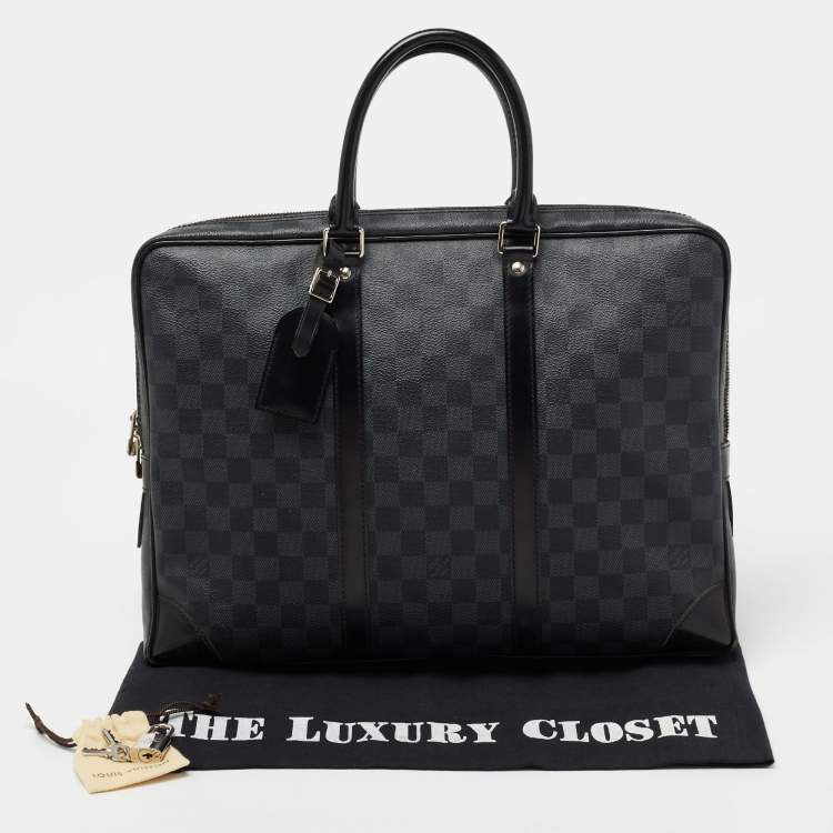 Pre Owned Louis Vuitton Damier Graphite Canvas Porte Documents Voyage Briefcase