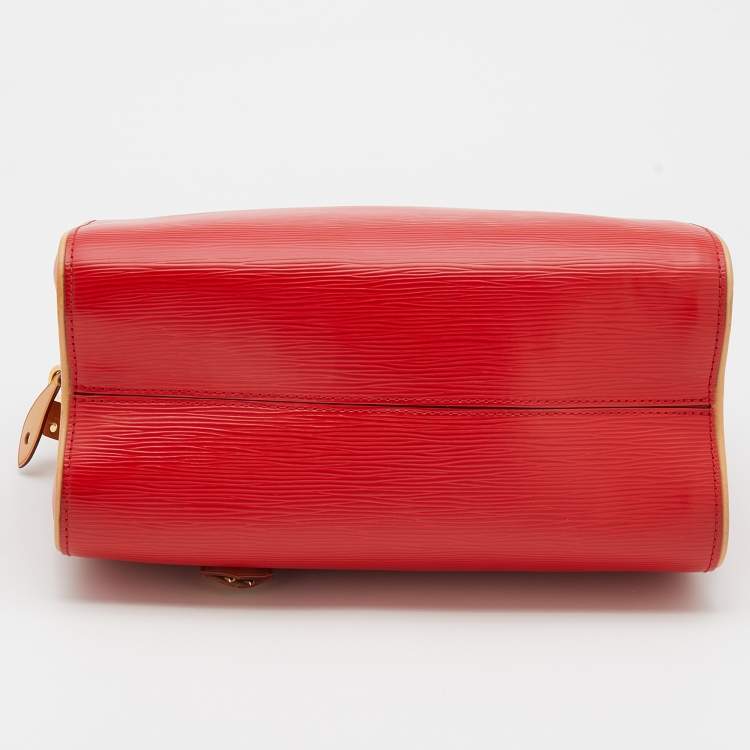Pre Owned Louis Vuitton Coquelicot Epi Leather Doc PM Bag