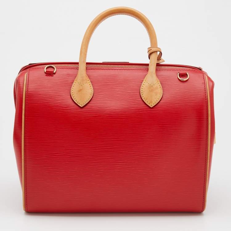 Pre Owned Louis Vuitton Coquelicot Epi Leather Doc PM Bag