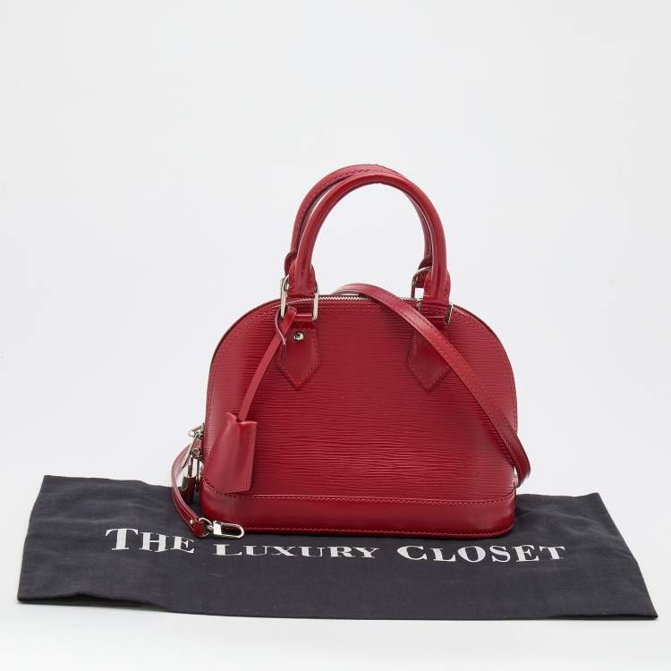 مملوكة مسبقًا Louis Vuitton Carmine Epi Leather Alma BB Bag