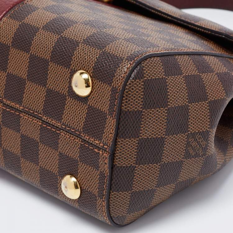Pre Owned Louis Vuitton Bordeaux Damier Ebene Canvas Bond Street Bag