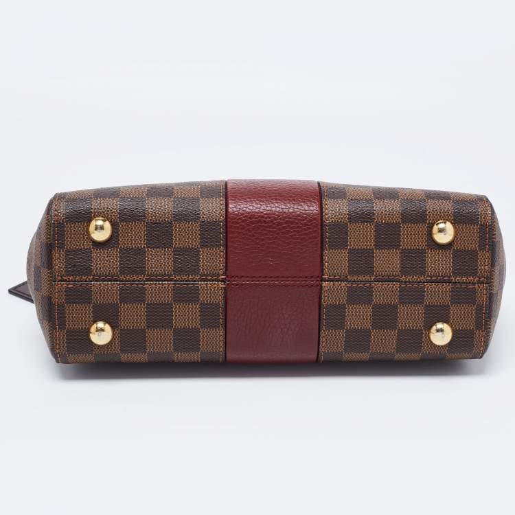 Pre Owned Louis Vuitton Bordeaux Damier Ebene Canvas Bond Street Bag
