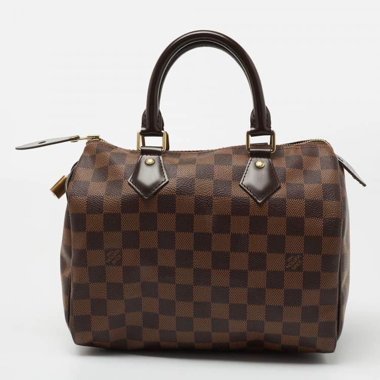 مملوكة مسبقًا Louis Vuitton Damier Ebene Canvas Speedy 25 Bag