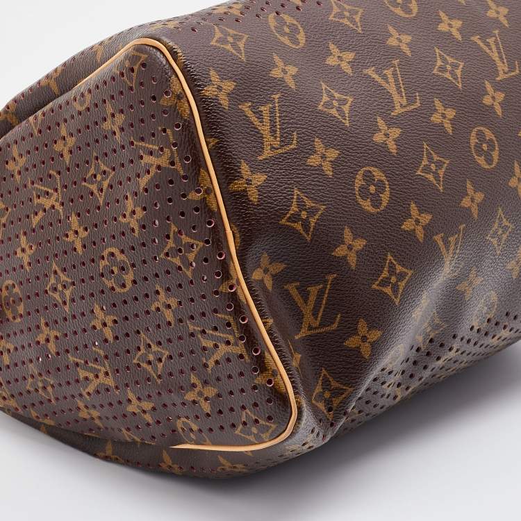 Pre Owned Louis Vuitton Fuchsia Monogram Perforated Canvas Limited Edition Speedy 30 Bag