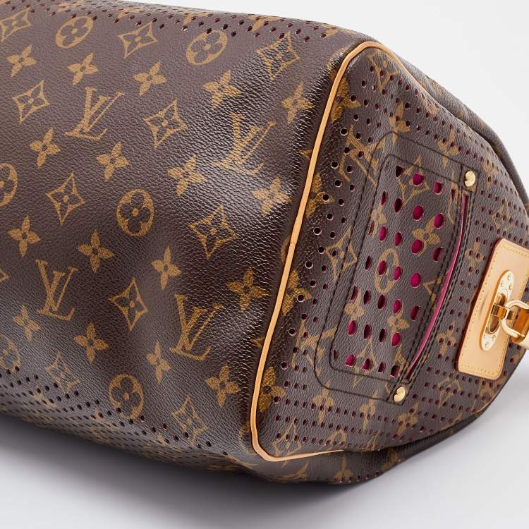 Pre Owned Louis Vuitton Fuchsia Monogram Perforated Canvas Limited Edition Speedy 30 Bag