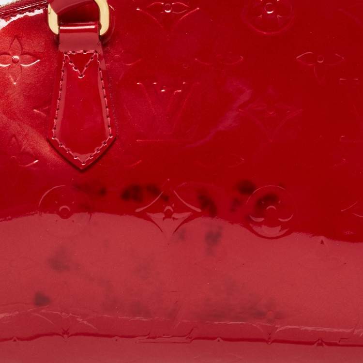 Pre Owned Louis Vuitton Pomme D’Amour Monogram Vernis Sherwood PM Bag