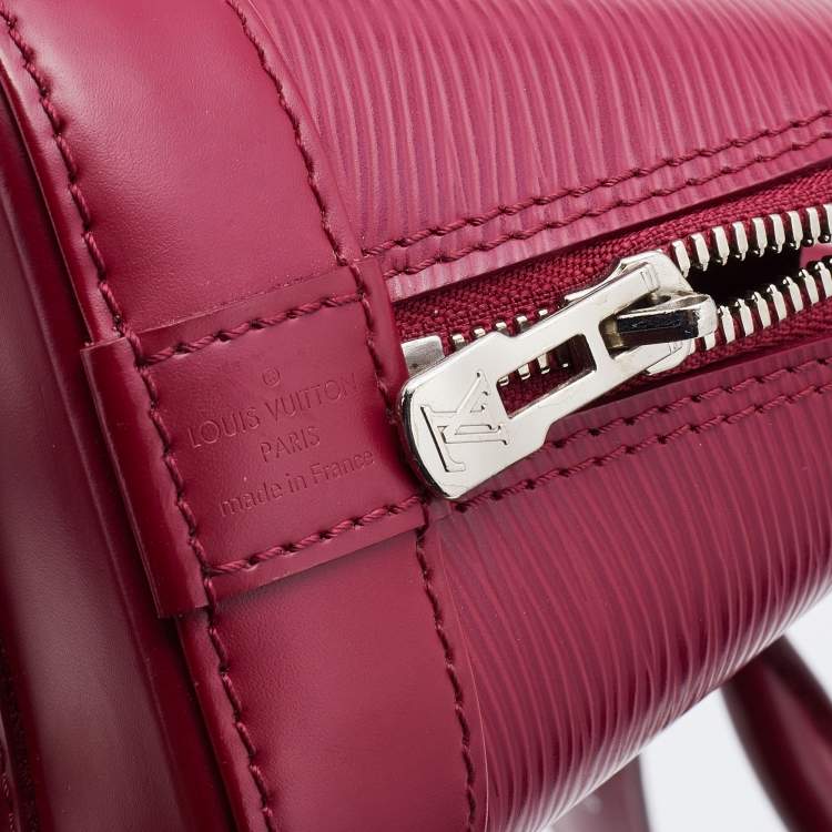 Pre Owned Louis Vuitton Fuchsia Epi Leather Alma BB Bag