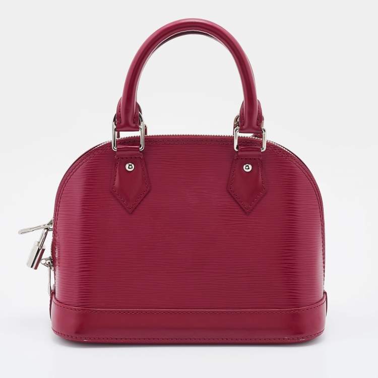 Pre Owned Louis Vuitton Fuchsia Epi Leather Alma BB Bag