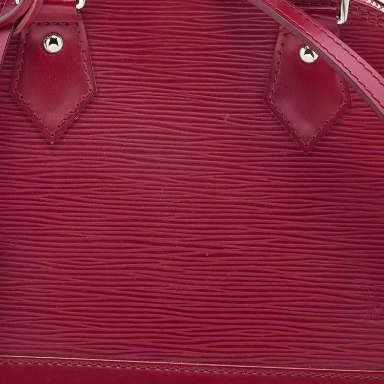 Pre Owned Louis Vuitton Fuchsia Epi Leather Alma BB Bag