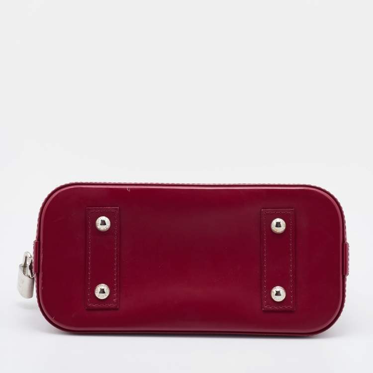 Pre Owned Louis Vuitton Fuchsia Epi Leather Alma BB Bag