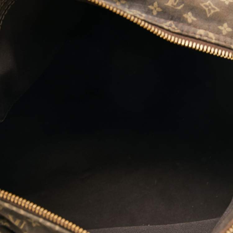 Pre Owned Louis Vuitton Fusain Monogram Mini Lin Canvas Speedy 30 Bag