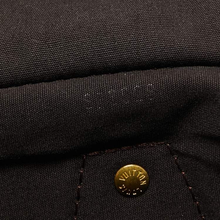 Pre Owned Louis Vuitton Fusain Monogram Mini Lin Canvas Speedy 30 Bag