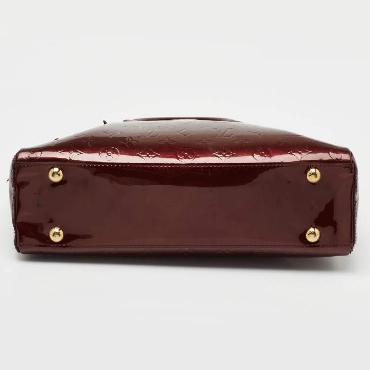 Pre Owned Louis Vuitton Rouge Fauviste Monogram Vernis Melrose Avenue Bag