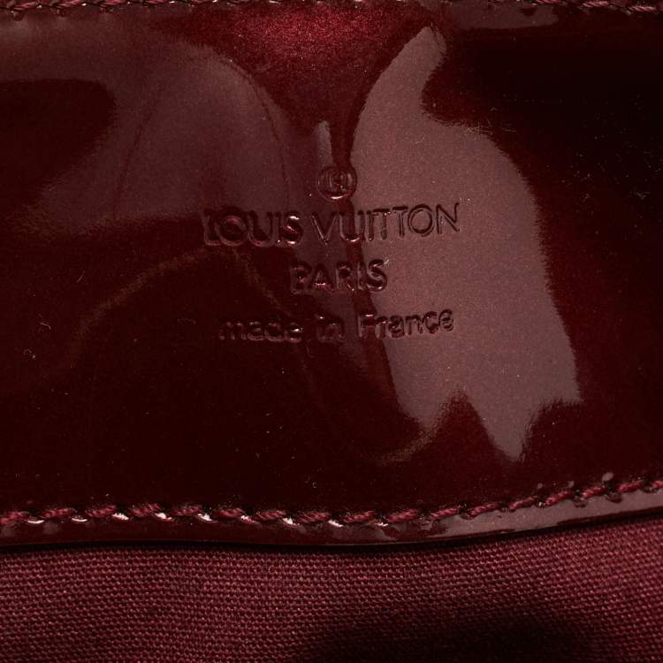 Pre Owned Louis Vuitton Rouge Fauviste Monogram Vernis Melrose Avenue Bag