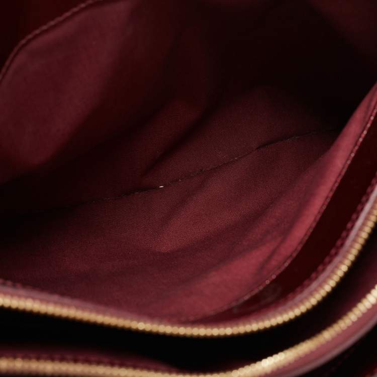Pre Owned Louis Vuitton Rouge Fauviste Monogram Vernis Melrose Avenue Bag