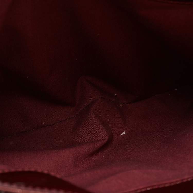 Pre Owned Louis Vuitton Rouge Fauviste Monogram Vernis Melrose Avenue Bag