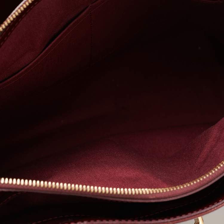 Pre Owned Louis Vuitton Rouge Fauviste Monogram Vernis Melrose Avenue Bag