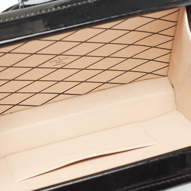 Pre Owned Louis Vuitton Multicolor Sequins and Patent Leather Petite Malle Clutch Bag