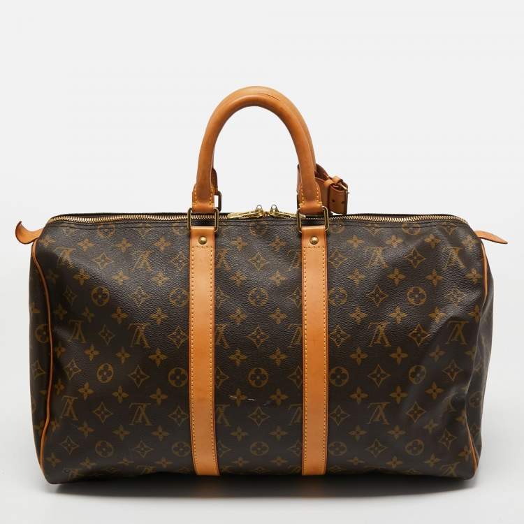 Pre Owned Louis Vuitton Monogram Canvas Keepall 45 Bag