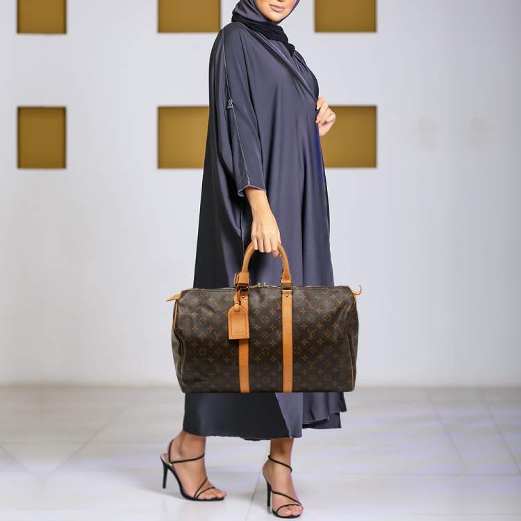 Pre Owned Louis Vuitton Monogram Canvas Keepall 45 Bag