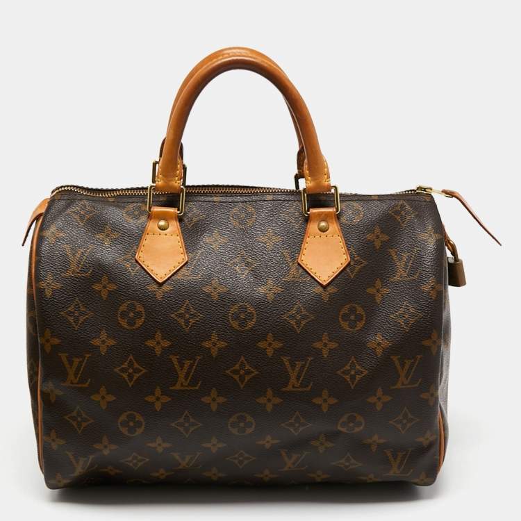 Pre Owned Louis Vuitton Monogram Canvas Speedy 30 Bag