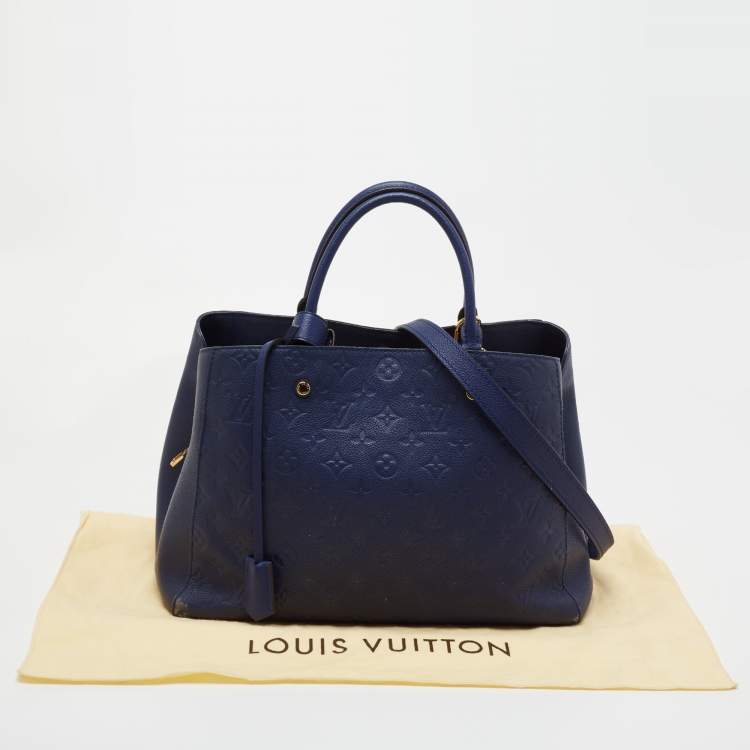 Pre Owned Louis Vuitton Iris Monogram Empreinte Montaigne MM Bag