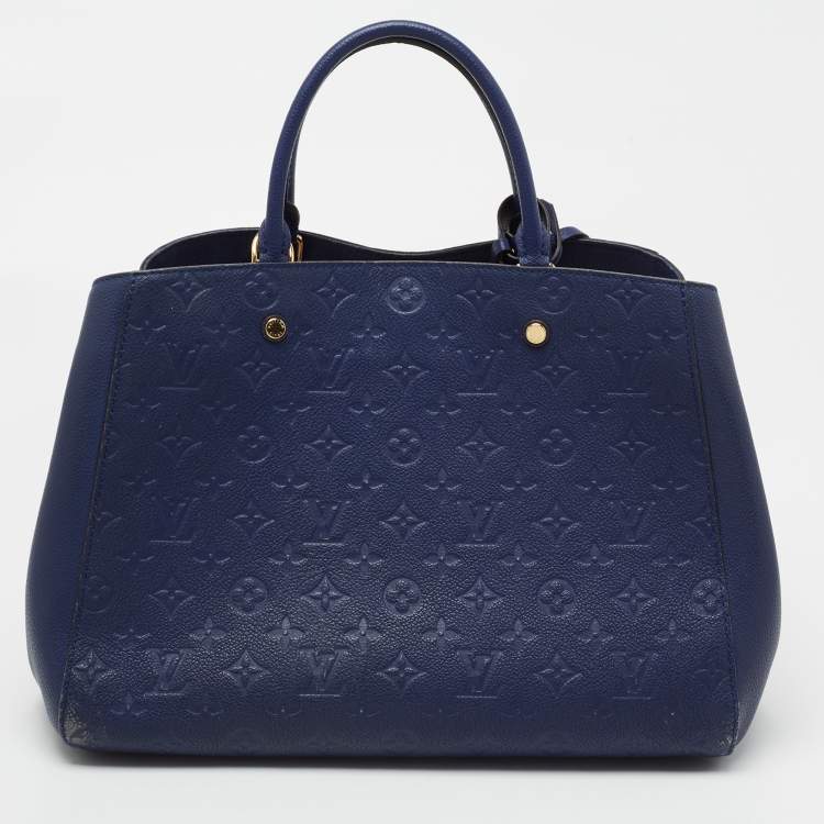 Pre Owned Louis Vuitton Iris Monogram Empreinte Montaigne MM Bag
