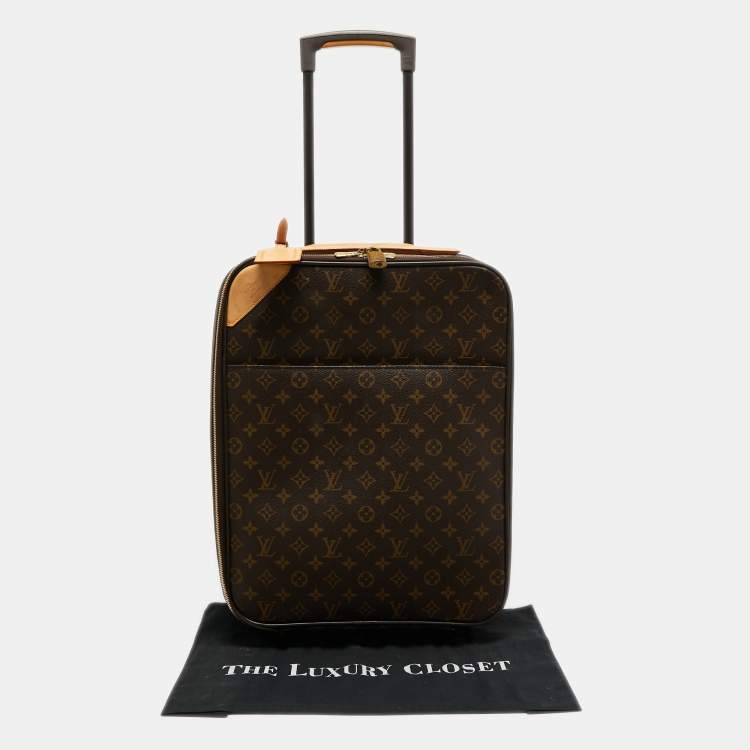 Pre Owned Louis Vuitton Monogram Canvas Pegase 45 Luggage