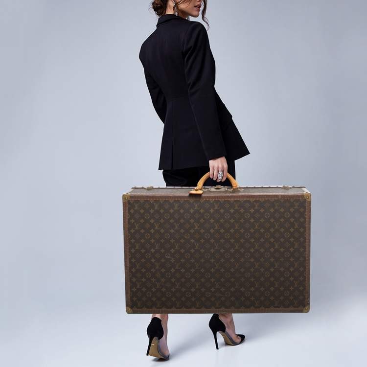 Authentic Louis Vuitton Alzer 75 Suitcase In Monogram Canvas