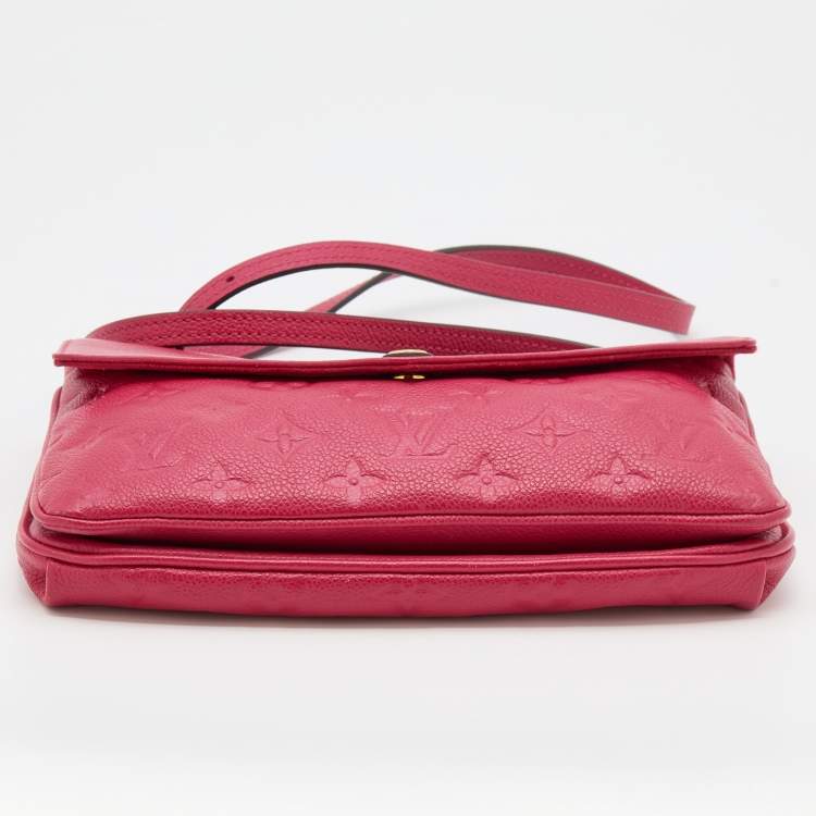 Pre Owned Louis Vuitton Cherry Monogram Empreinte Leather Twinset Bag