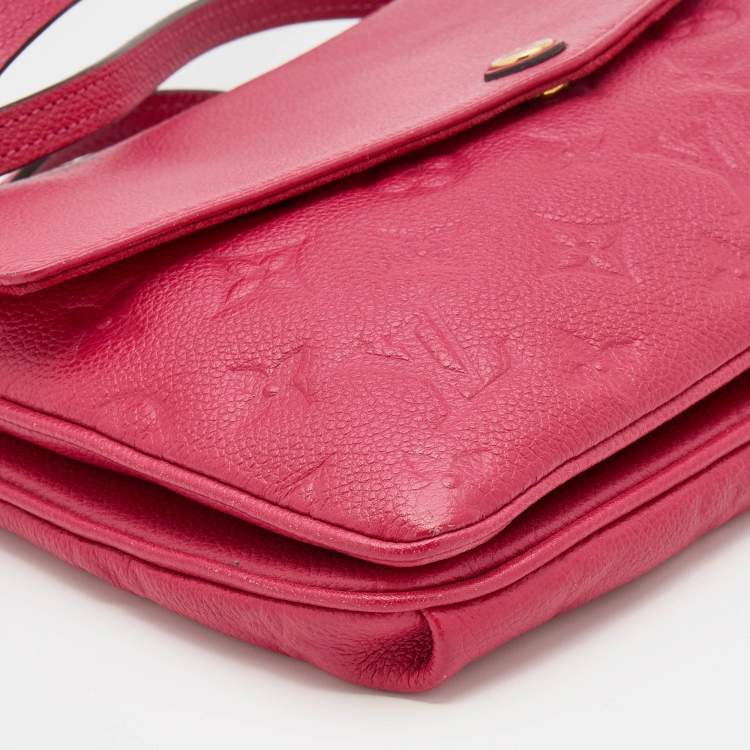 Pre Owned Louis Vuitton Cherry Monogram Empreinte Leather Twinset Bag