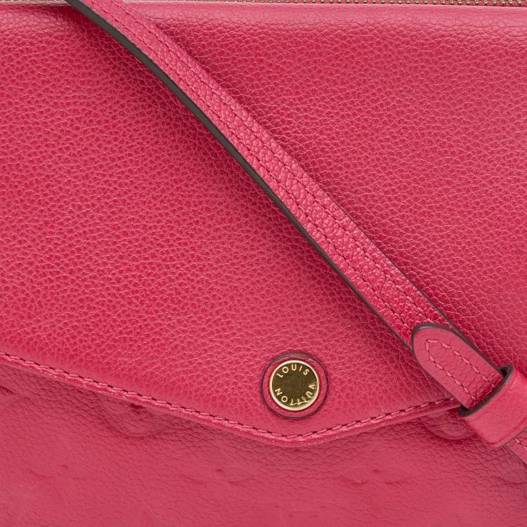 Pre Owned Louis Vuitton Cherry Monogram Empreinte Leather Twinset Bag