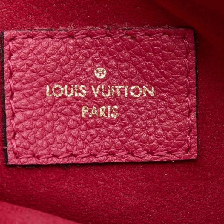 Pre Owned Louis Vuitton Cherry Monogram Empreinte Leather Twinset Bag