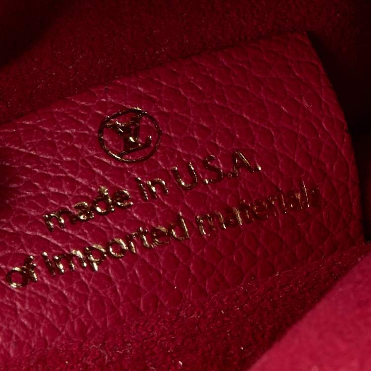 Pre Owned Louis Vuitton Cherry Monogram Empreinte Leather Twinset Bag