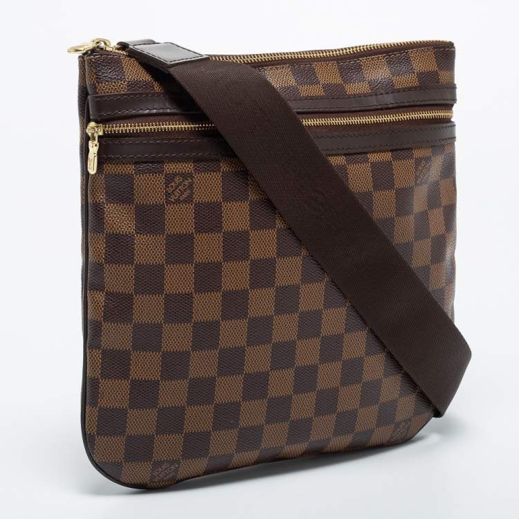Pre Owned Louis Vuitton Damier Ebene Canvas Pochette Bosphore Bag