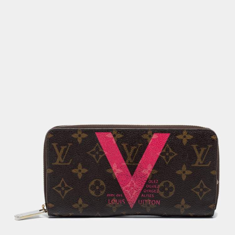 Louis Vuitton, Bags, Limited Edition Louis Vuittonmonogram V Collection  Zippy Wallet