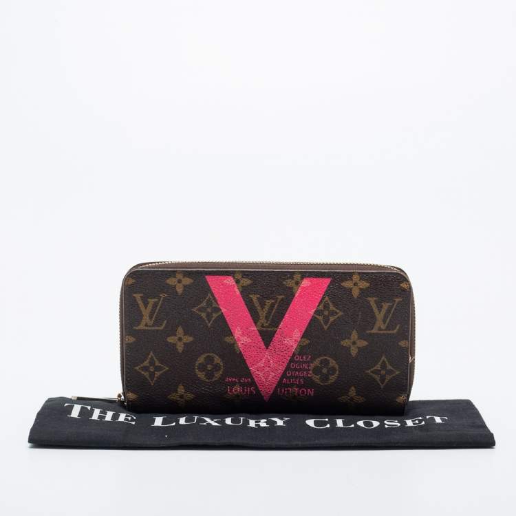 مملوكة مسبقًا Louis Vuitton Grenade V Monogram Canvas Insolite Zip Around Continental Wallet