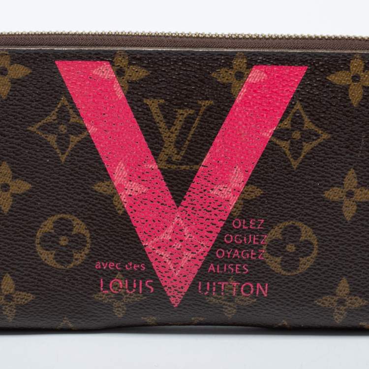 مملوكة مسبقًا Louis Vuitton Grenade V Monogram Canvas Insolite Zip Around Continental Wallet