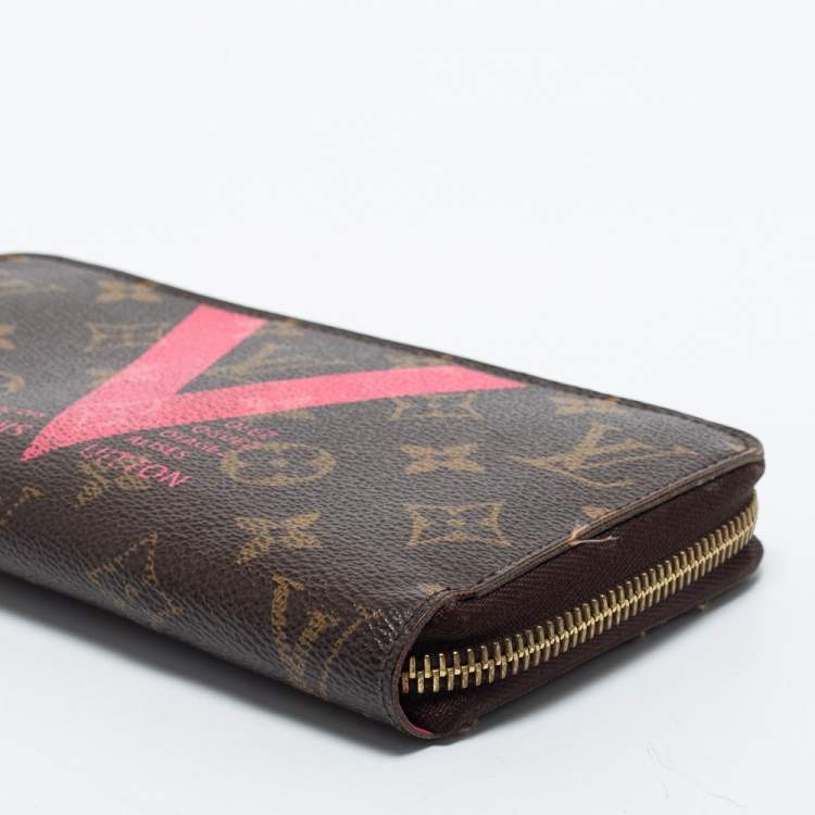مملوكة مسبقًا Louis Vuitton Grenade V Monogram Canvas Insolite Zip Around Continental Wallet