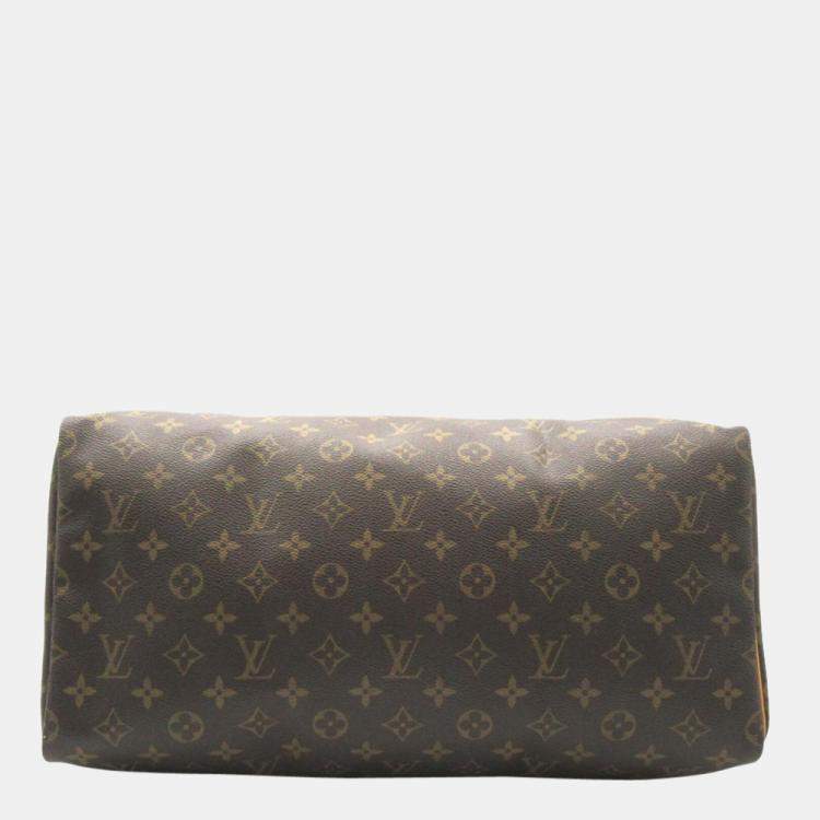 Pre Owned Louis Vuitton Brown Monogram Canvas Speedy 40 Satchel Bag