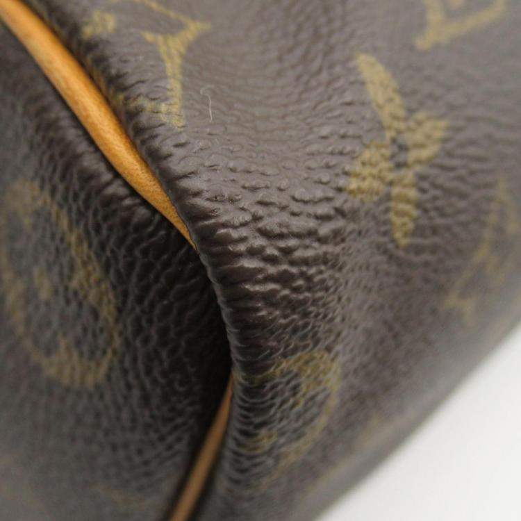 Pre Owned Louis Vuitton Brown Monogram Canvas Speedy 40 Satchel Bag