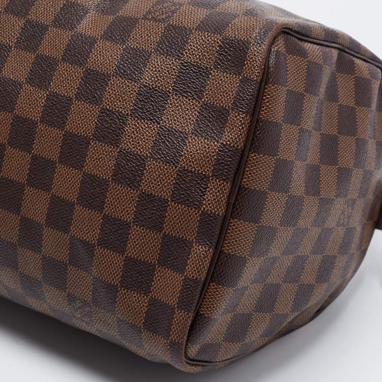 Pre Owned Louis Vuitton Damier Ebene Canvas Speedy 30 Bag