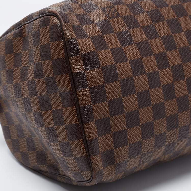Pre Owned Louis Vuitton Damier Ebene Canvas Speedy 30 Bag