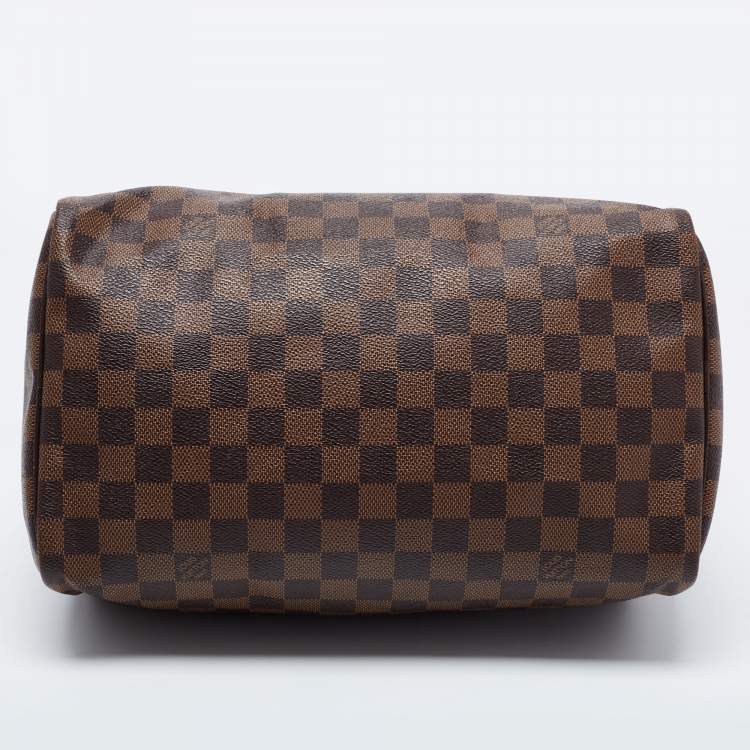 Pre Owned Louis Vuitton Damier Ebene Canvas Speedy 30 Bag