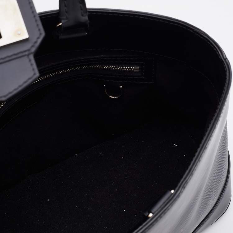 Pre Owned Louis Vuitton Black Epi Leather Mirabeau PM Bag