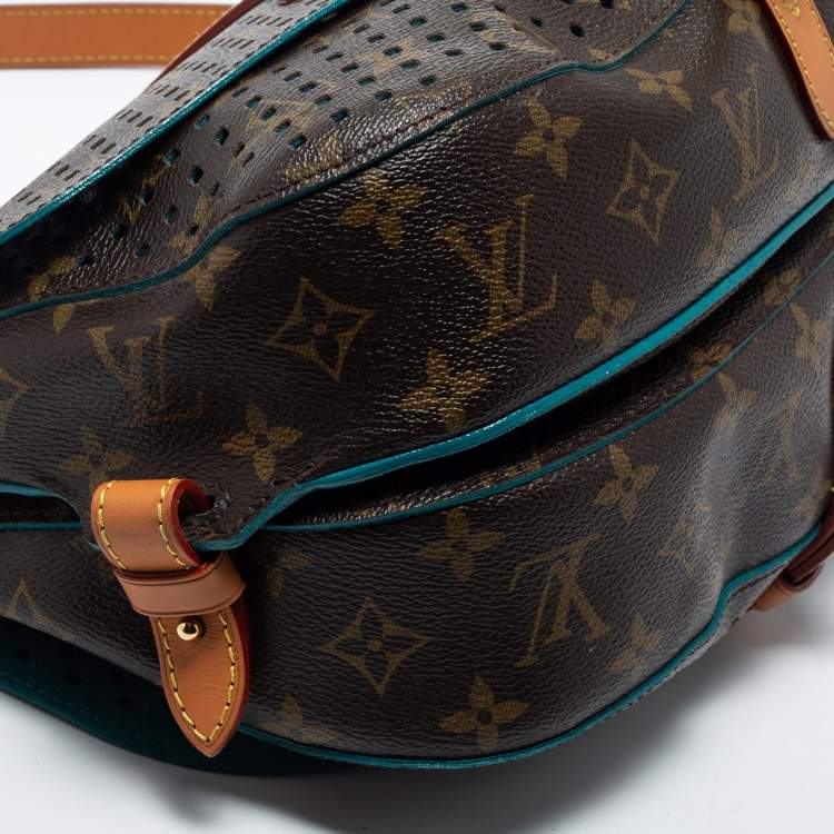 Pre Owned Louis Vuitton Perforated Monogram Canvas and Leather Saumur 30 Messenger Bag