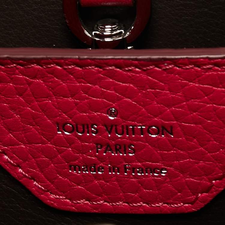 Pre Owned Louis Vuitton Pink Taurillon Leather Capucines BB Bag